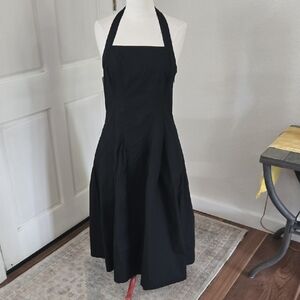 a new day Black Halter Midi Dress